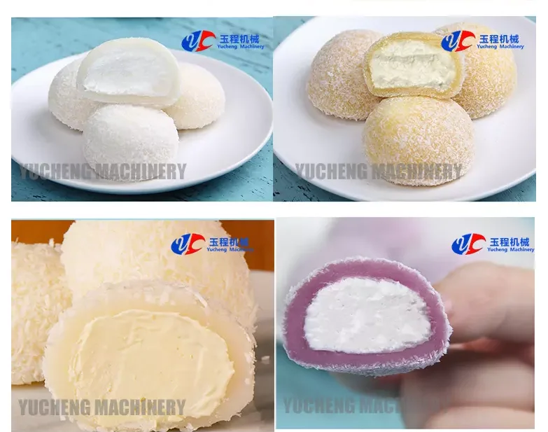 Automatic Ice Cream Mochi Making Machine Three Filled Cookies Production Line supplier