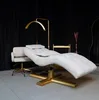 Cross foot white eyelash bed