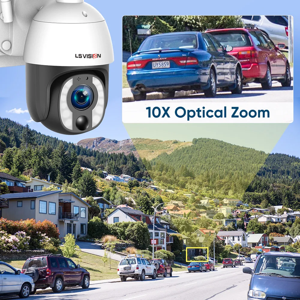 LS VISION 2024 New Arrival 20W Solar Outdoor Security Camera with 4G Version 5MP Video Recording IP Network