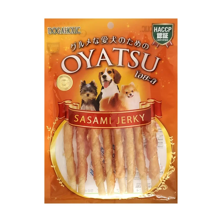 Oyatsu Chicken Sasami Jerky Organic Pets Snacks Dental Chews Training