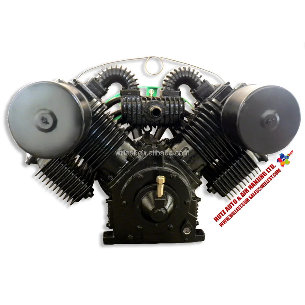 Industrial 2stage Piston Air Compressor Pump Willest 30 Hp Belt Drive