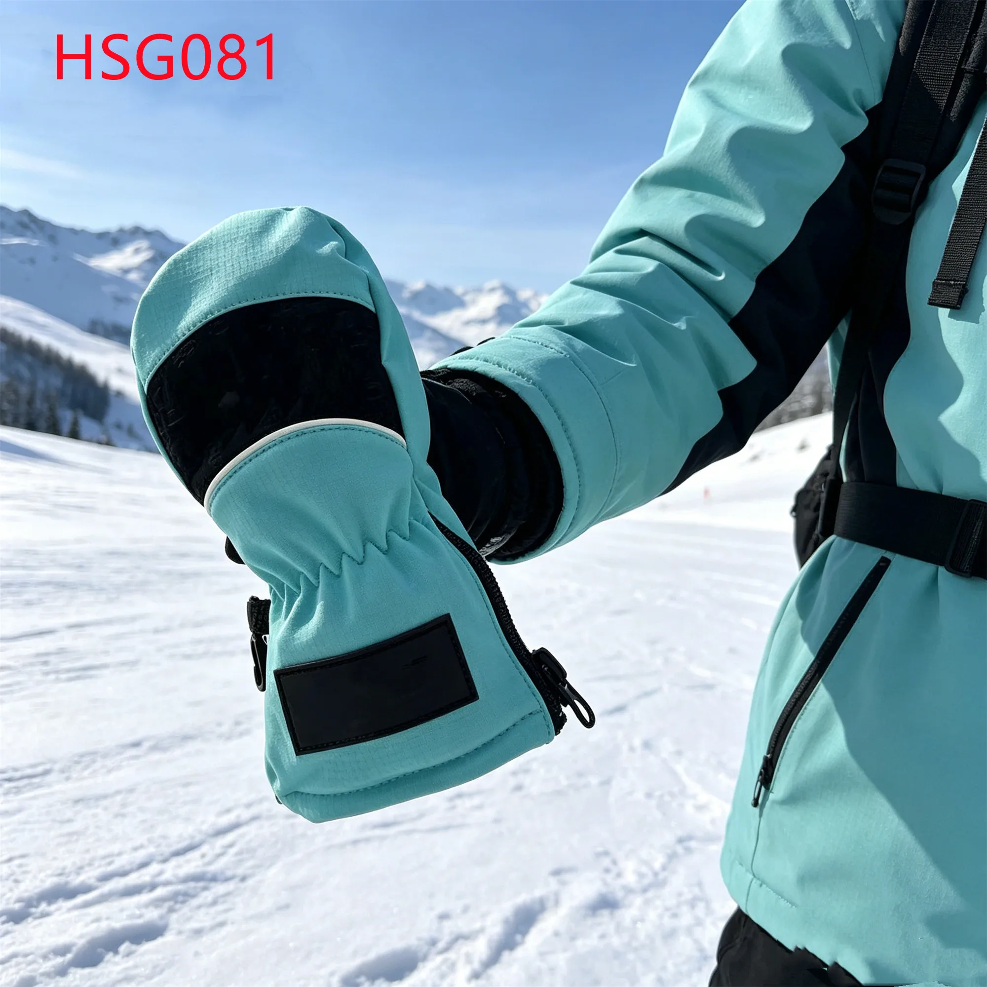 LXG,backcountry Snow Trip Frost Resistance Toddler Ski Gloves Alpine Rescue Team Reinforced Palm Youth Winter Mittens HSG081
