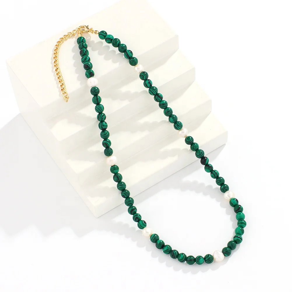 Trendy Boho Jewelry Natural Stone Baroque Pearl Pendant Necklace for  Weddings Parties Engagements Beaded Style Perfect Gift