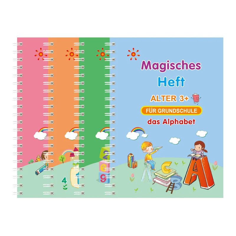 Magic Practice Copybook for Kids - Grooved Handwriting Practice