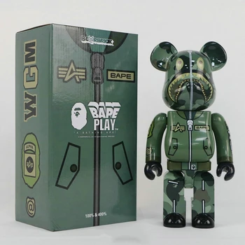 High Edition Bearbrick 400% 28cm Block Bear Violent Bear Doll ...