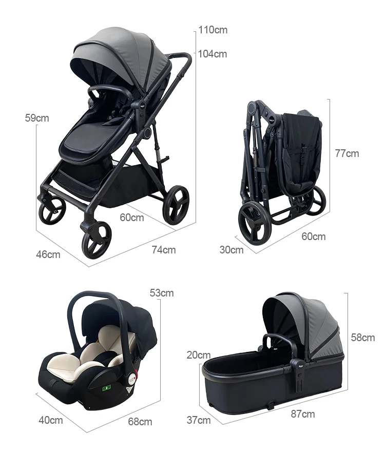 Wholesale Folding Carriage Baby Stroller Luxury Travel Portable ...