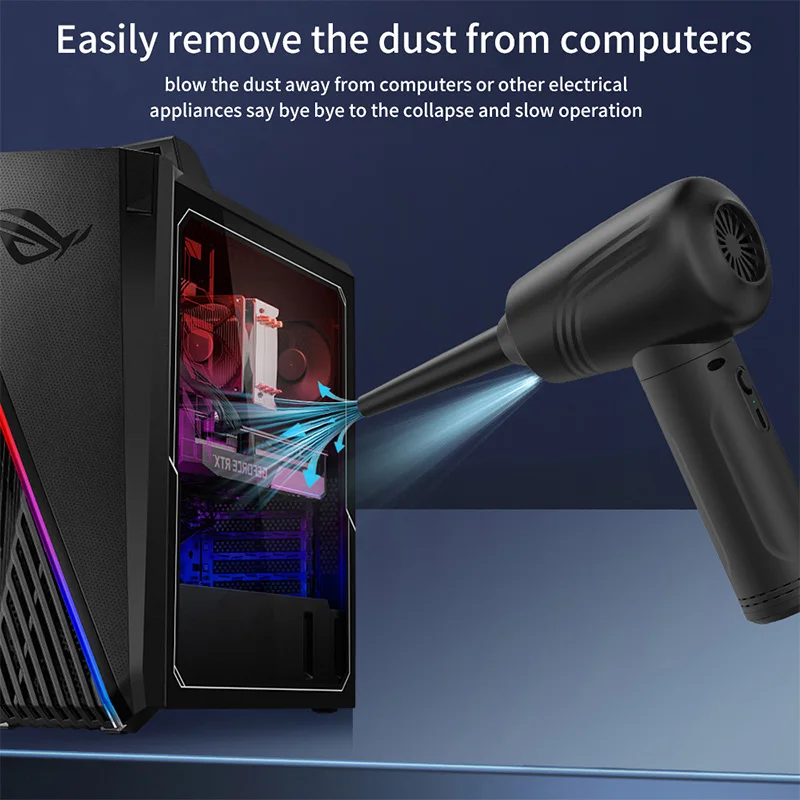 PCMOS High Power Computer Case Dust Blower Portable Handheld Electric Cordless Vacuum Cleaner Cross Border New Technology - view 5