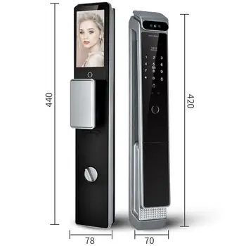 Enrique Xhome 3d Face Recognition Smart With Camera Cerradura Wifi Biometric Fingerprint Security Fully Automatic Smart Lock
