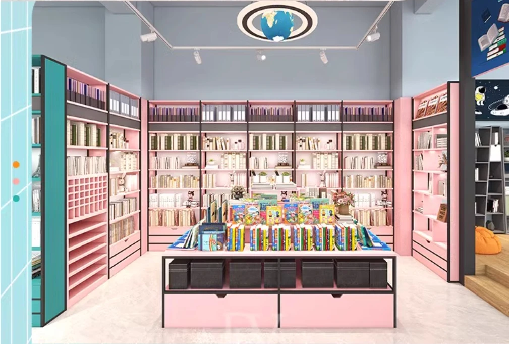 High Quality Single-Sided Retail Shop Display Stand Light Duty Convenience Store Display Racks Customized Shelving