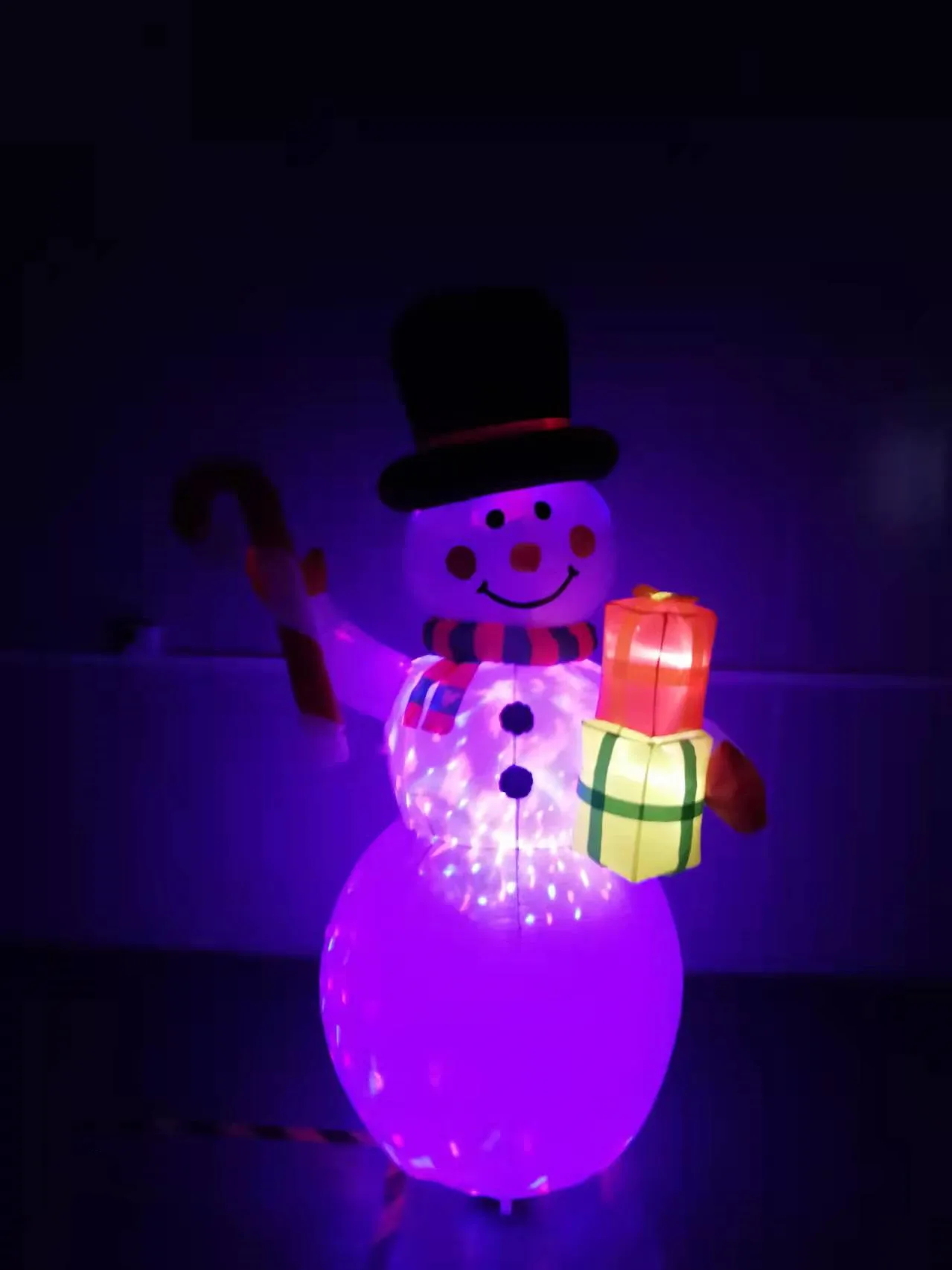 Life Size Large Blow Ups Outdoor Christmas Lighted Santa Sleigh Arch