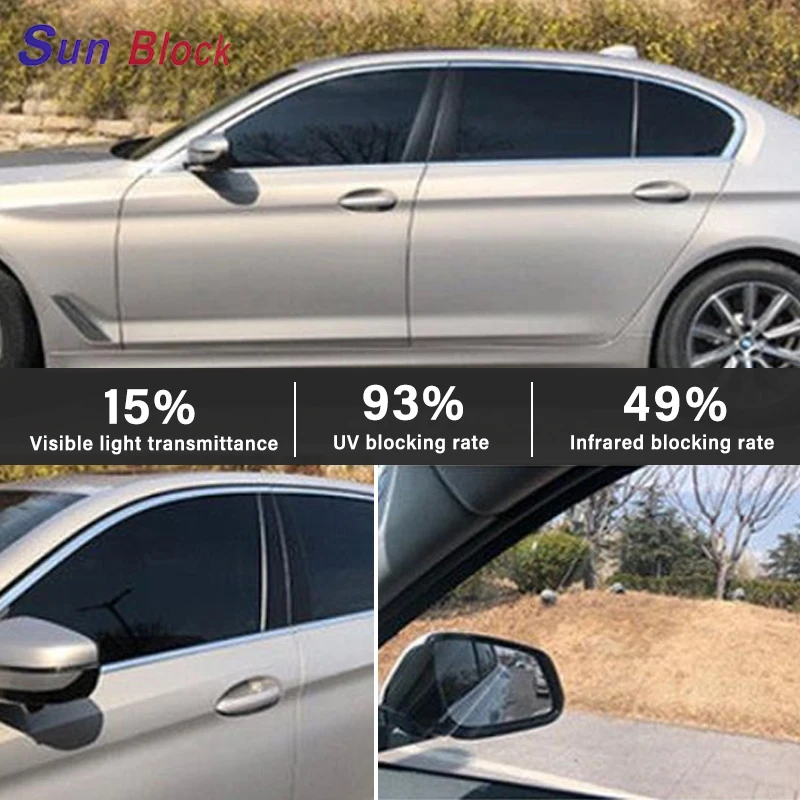 Sun Block 2ply Window Film Car Protection Glass Window Film 1.52m X 30m