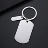 Silver 49 * 28mm+small strip+keychain