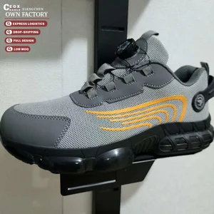 Men's Safety Shoes Summer Mesh Upper Breathable Lightweight Steel Toe CE Men's Safety Shoes Summer