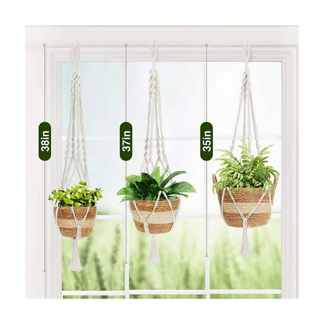 Cotton Hanging Flower Pots Plant Pots Are Ideal For Your Home And Garden Decorations For Home