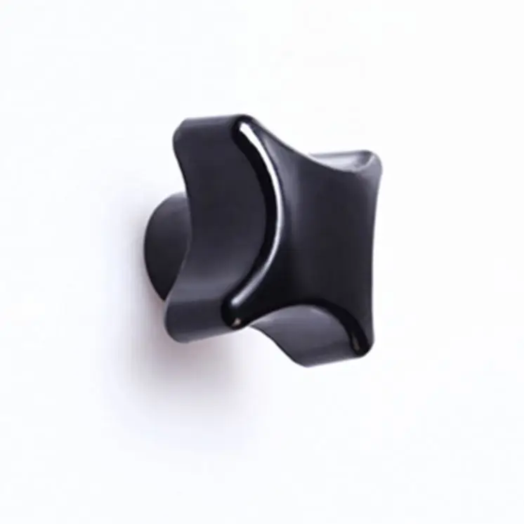Black Knured Thumb Knob Screw Bakelite Handles Knobs Cross Four Arms Lobe M5 M6 M8 M10 M12