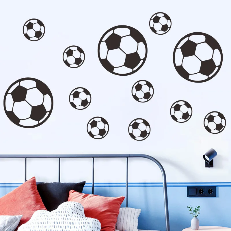 Decor for the room wall, 3D sticker - soccer ball 