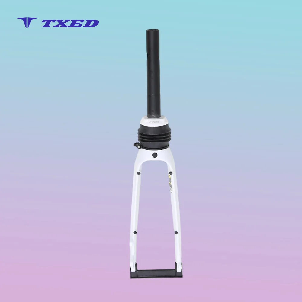 Premium 27.5-Inch Aluminum Suspension Fork with Coil Spring for BMX and Electric Bicycles Disc Brake Compatible 100mm Travel