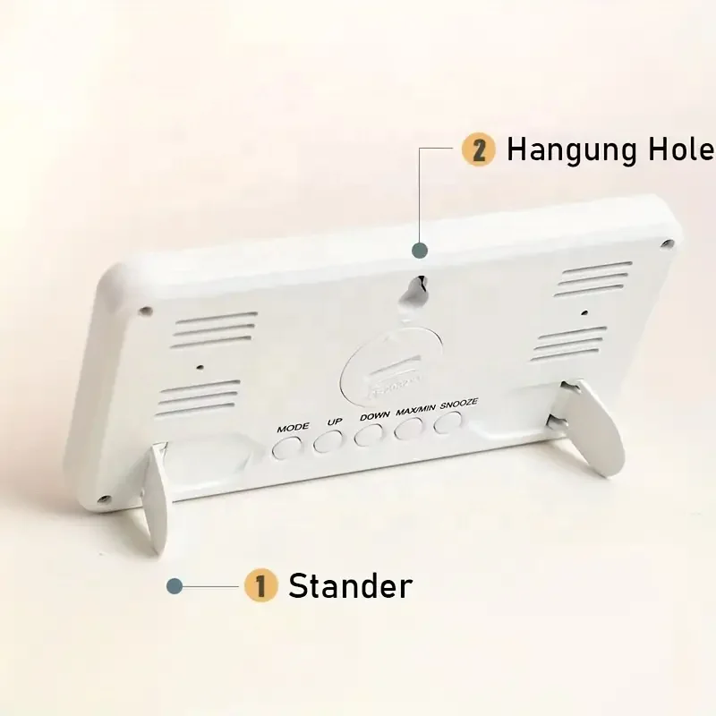 Digital LED Alarm Clock Mirror Electronic Table Watches Home Living Room Modern Design Automatic Backlight Alarm Clock