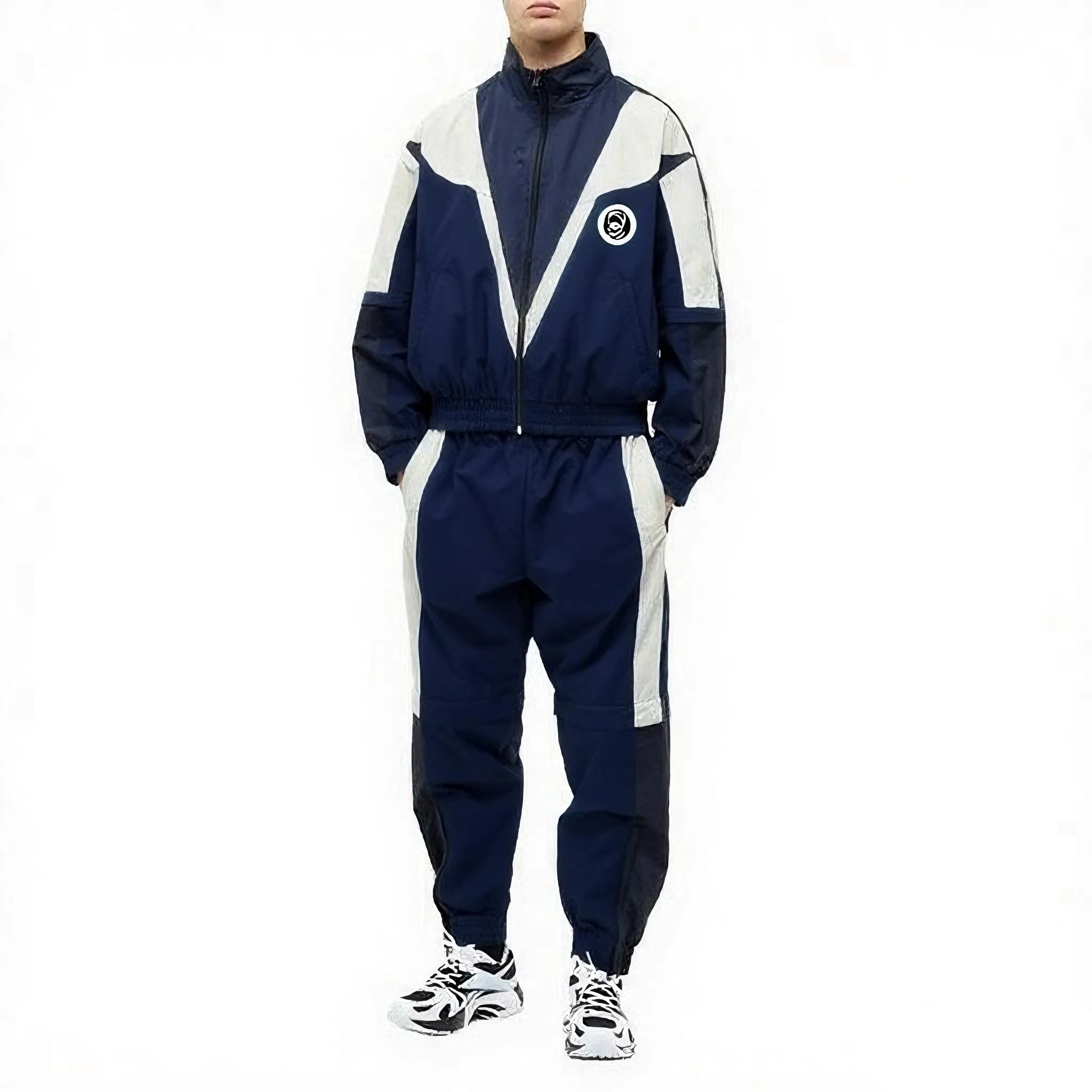 Unisex High Quality Nylon Zipper Tracksuit Set Custom Summer Clothing for Men and Women-Manufactured Spring Collection