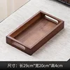Palet de madera color nogal de 29*20*4 cm.