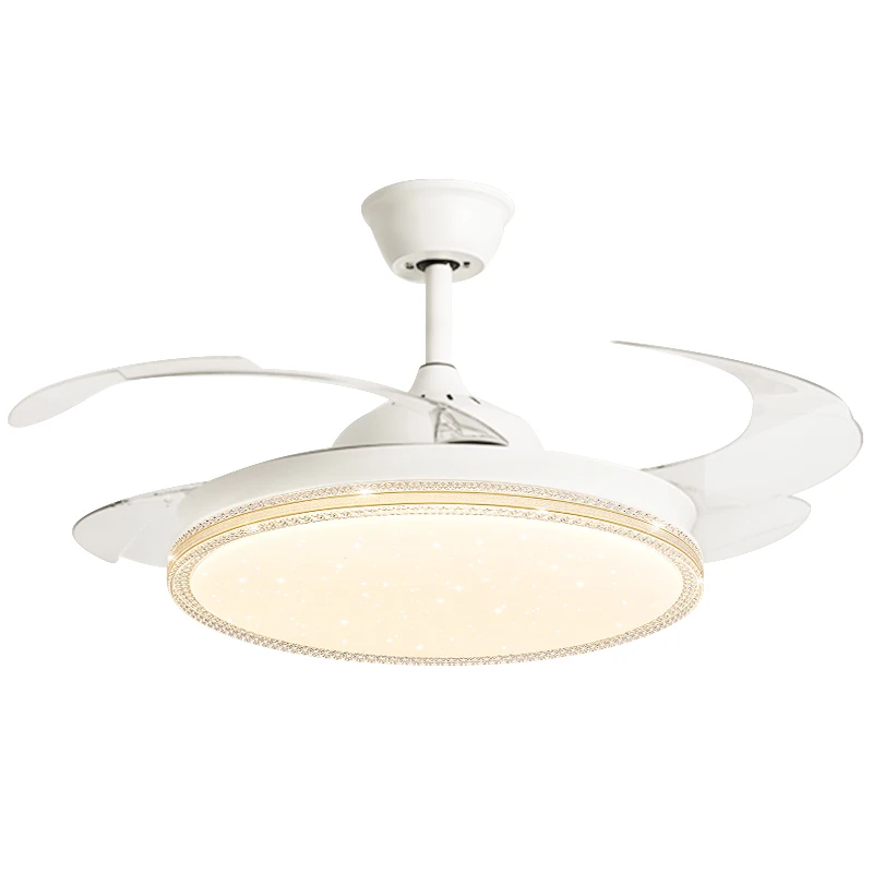 wentylator sufitowy modern 42 cale z oświetleniem i pilotem, lampą LED z możliwością przyciemniania, z wentylatorem wewnętrzny, 6 poziomów prędkości, cichy silnik