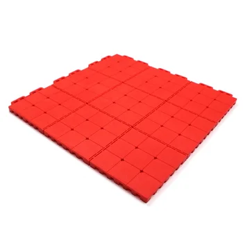 Factory Price 30.6*30.6*1.3 Anti-Slip High Elasticity Medium Soft TPV Interlocking Tile for Kindergarten Sports Court