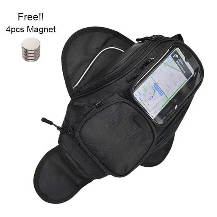 Водонепроницаемая мотоциклетная сумка для бензобака и топливного бака, рюкзак с магнитной застежкой для мотоцикла Honda, Yamaha, Suzuki, Kawasaki, Harley