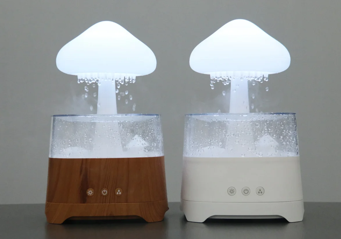 Customize Private Label Smart Music Player Rain Drop Sleep Aid Device Korean air Purifier Humidifier with Aroma Diffuser