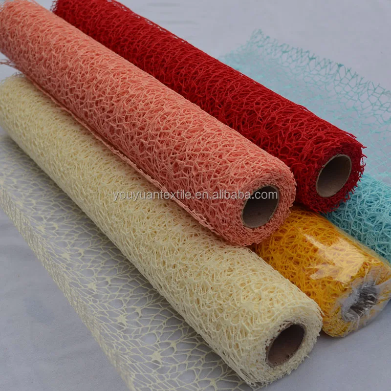 Colorful Metallic Random Mesh Fabric Deco Mesh Rolls For Wreath Buy