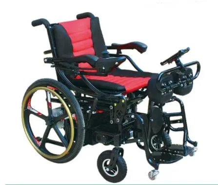 electric standing wheelchair manual/electric reclining and legrest/armrest manual/electric adjustment assist standig -BZ-E-TH305 manufacture