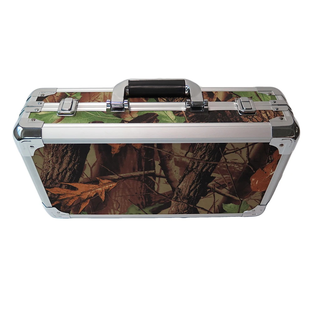 Новый дизайн портативные алюминиевые Чехлы для покерных чипов Техасского