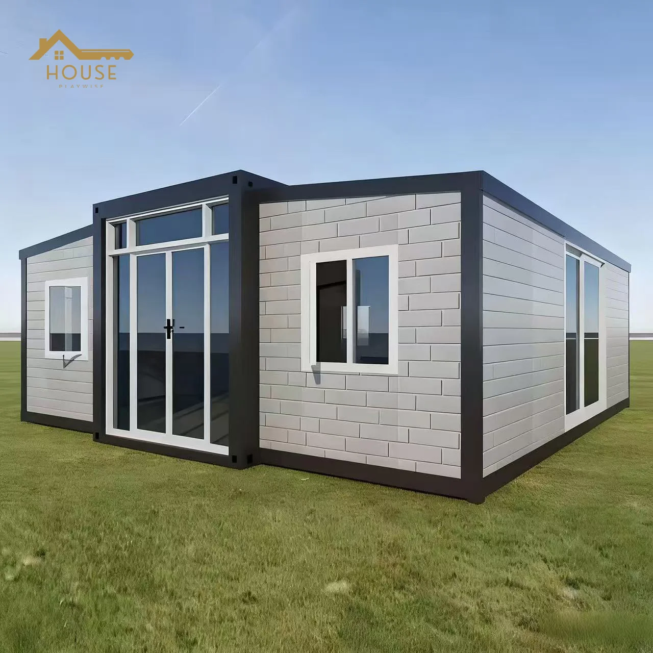 Portable 20 Foot With 3 Bedroom Prefab Houses Modern Homes Villa Light Steel Luxury Fabricated Living Container House