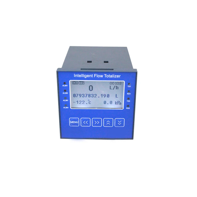 Air Flow Rate Totalizer Meter with RS485 Communication Protocol Lcd Digital Display Steam Flow Totalizer  Liquid Flow Totalizer