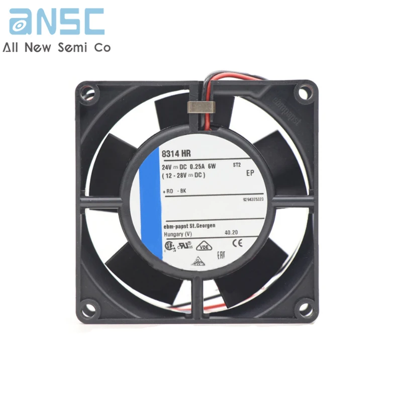 Original Axial fan 8314HR High-speed converter fan 8032 24V 6W 8CM