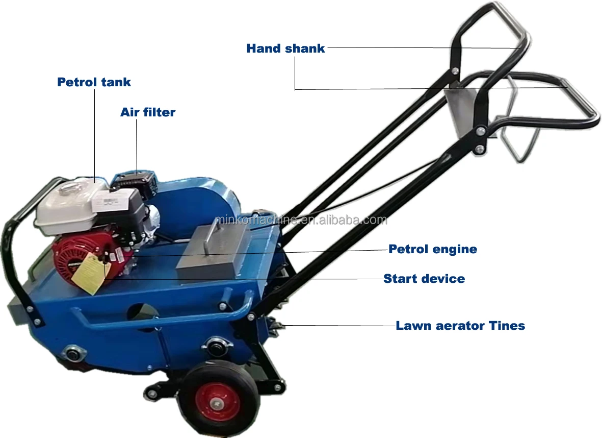 Golf Course Aerator Lawn Coring Machine Hand Push Aeration Machine