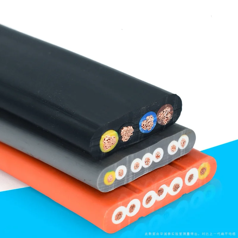 Low Valtage Flat Lifting Control Cable Flexible Electric Copper Power