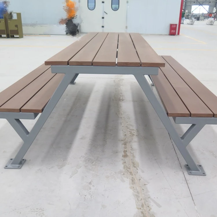 Plastic Wood Outdoor Park WPC Picnic Tables Garden Patio Restaurant