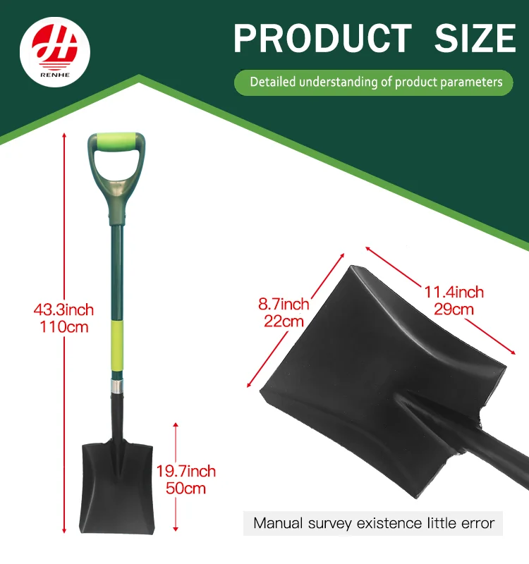 steel  handle  garden tool spade farm shovel-2