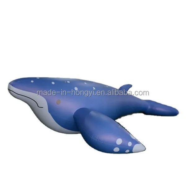 Outdoor Promotion Inflatable Giant Blue Whale Hongyi Inflatable Sea Animal  Cartoon Shark Model For Sales