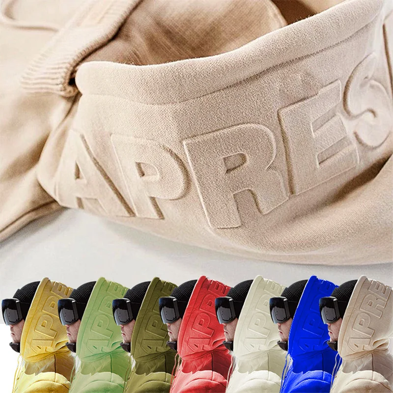 Custom High Quality Heavyweight 100 Cotton Plus Size Essential Oversized Y2k Embossed Men's