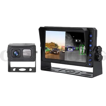 HD IP68 Waterproof Anti-fog Vehicle AI Infrared Detection Camera Dual Lens Thermal Imaging Camera for Car
