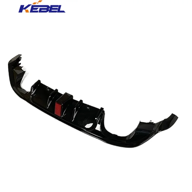 product kebel new black rear diffuser spoiler splitter 2012 2017 vw golf mk7 gti gtd rear bumper guard cover lip body kit compatible-5