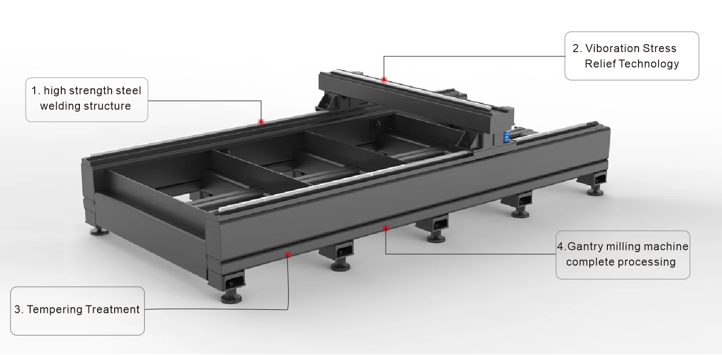Max 3000W Laser Source YYC Rack Fiber Laser Cutting Machine Thick Metal Cutting Heavy Lathe Runs Smoothly at High Speed