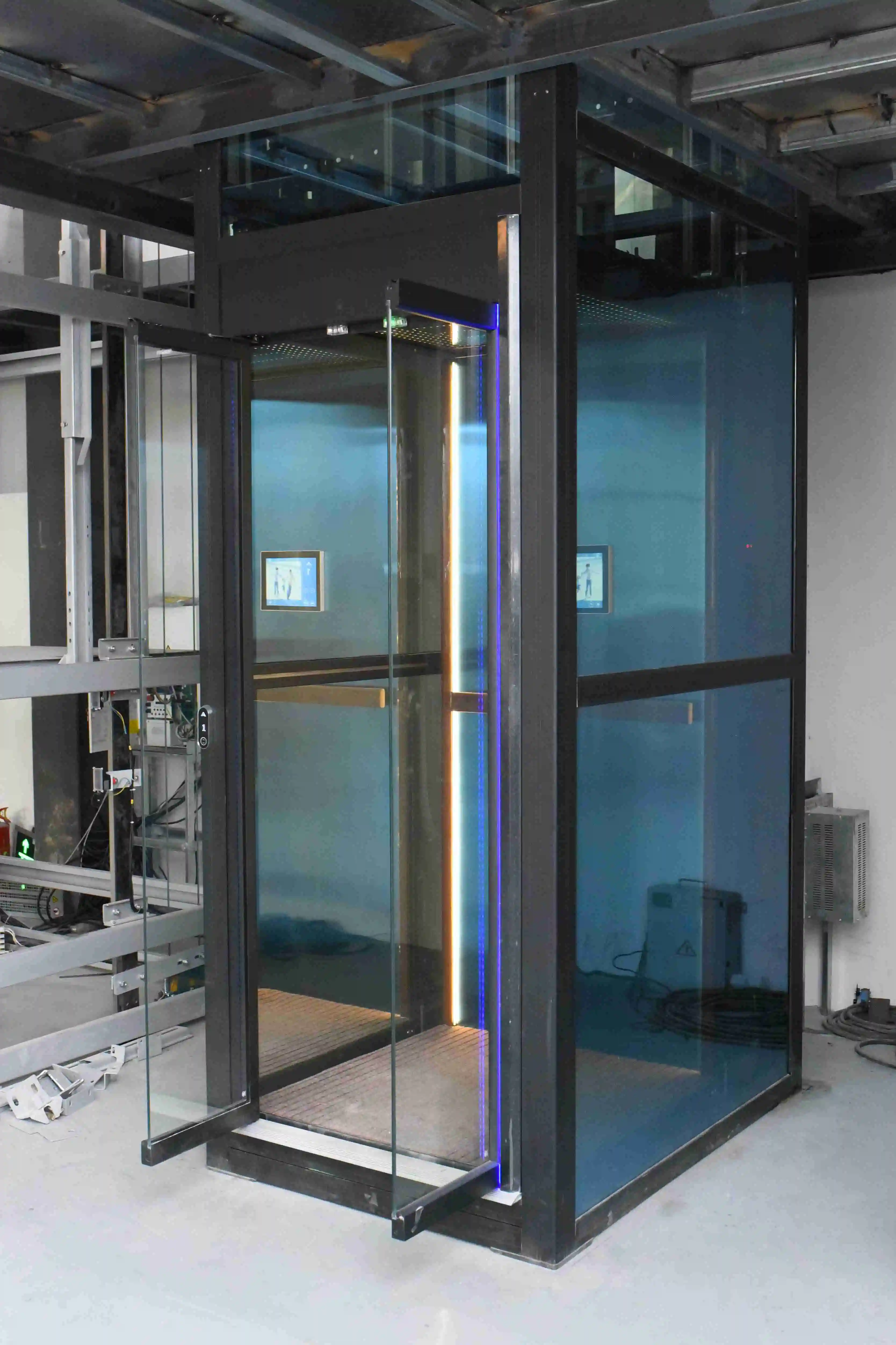 Индивидуальные Размеры без крыши пневматические Лифты для дома круглый 1 этаж один