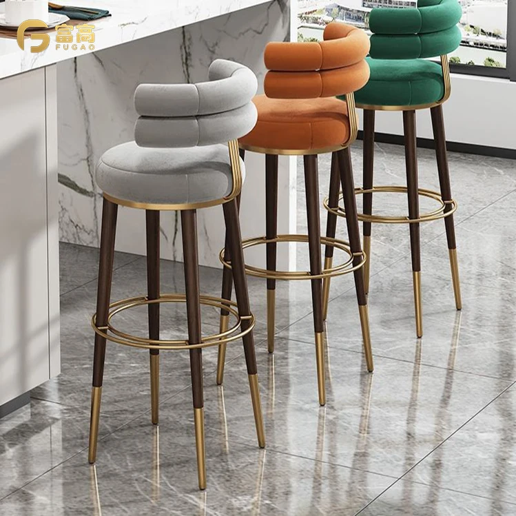 Wholesale Adjustable Pu Leather Swivel Steel Legs Dining Chair Custom