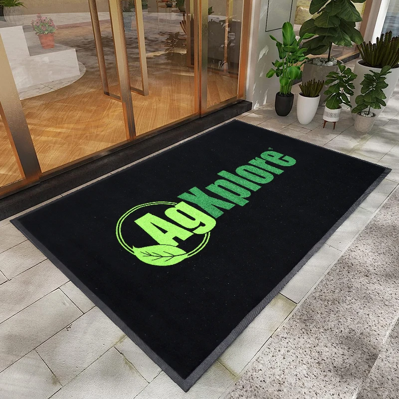 Heavy-Duty Custom Logo Door Mats with Company Logo for Outdoor Use
