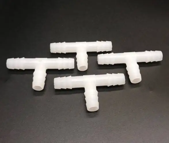 10 conectores en T de polietileno para manguera de bomba de aire de acuario, adecuados para aplicaciones de tubos de silicona de 4 mm (4 mm 10 conectores en T de polietileno para manguera de bomba de aire de acuario, adecuados para aplicaciones de tubos de silicona de 4 mm (4 mm