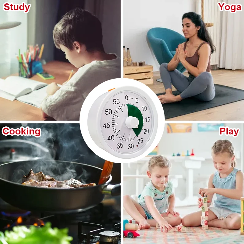 Визуальный таймер Google для приготовления пищи кухонный Pomodoro продуктивность детей