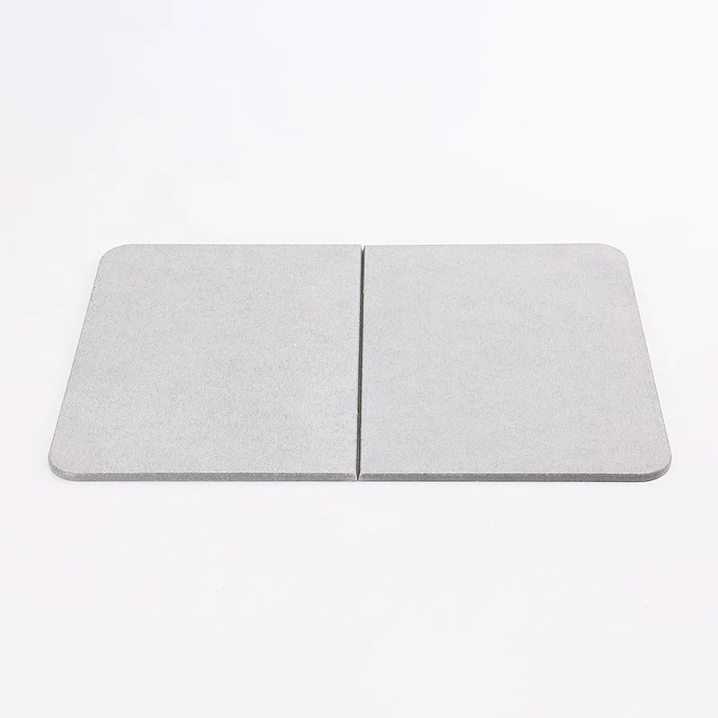 Quick Dry Water Absorbent Foldable Bath Mat Bathroom Earth Diatomite Stone Bath Pads details