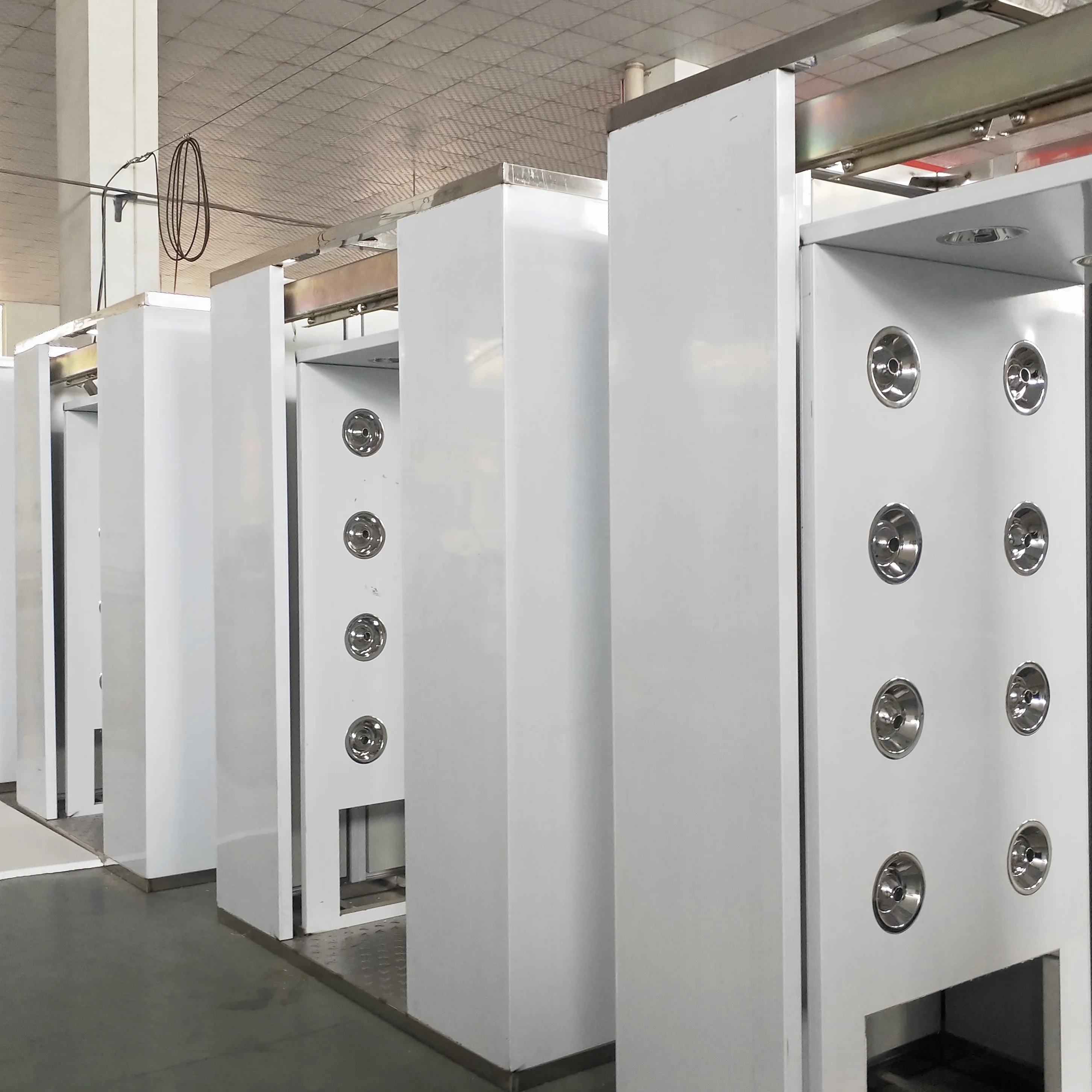 Customized modular clean room air shower stainless steel GMP standard interlocking dust removal air shower